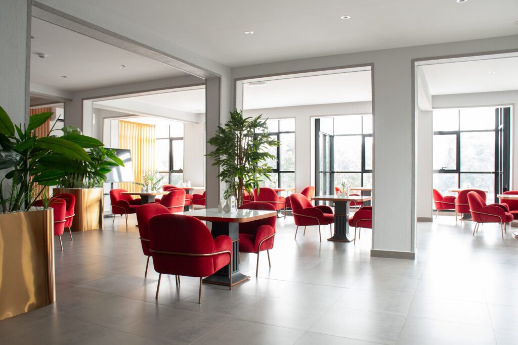 Lamarz restaurant interior with Moroccan decor